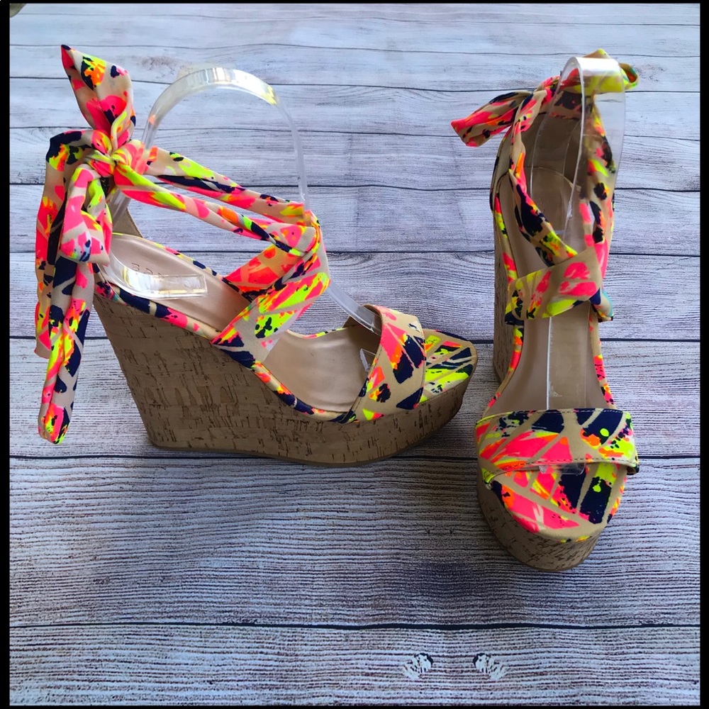 Bright colorful wedges